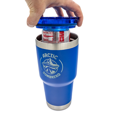 Arctic Sombrero Lid with 30 ounce Stainless Steel Vacuum insulated Tumbler